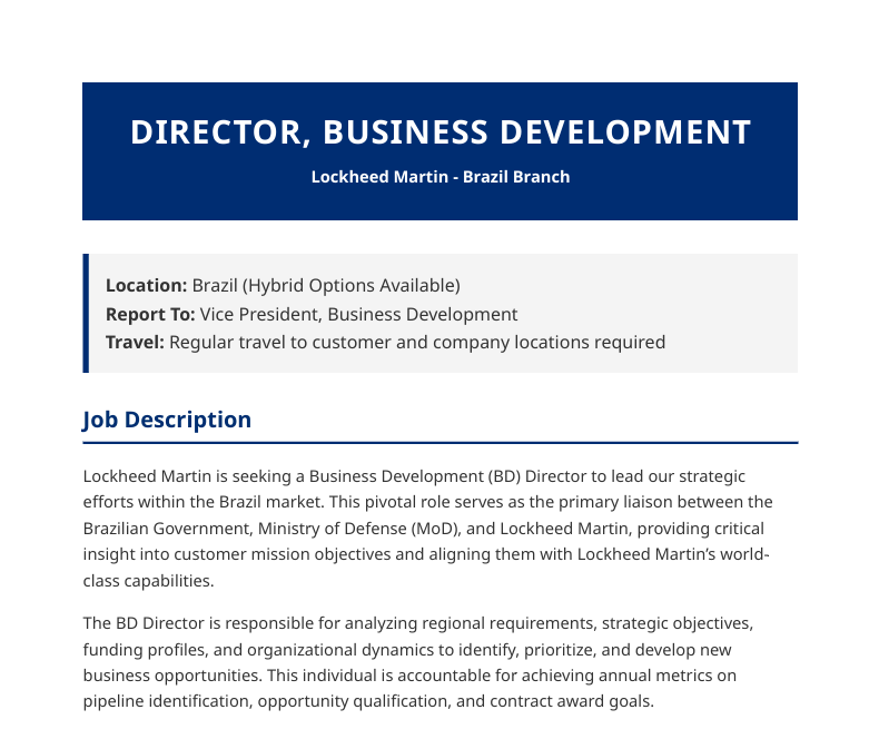 Lockheed Martin社の職務記述書になりすましたPDFのおとり